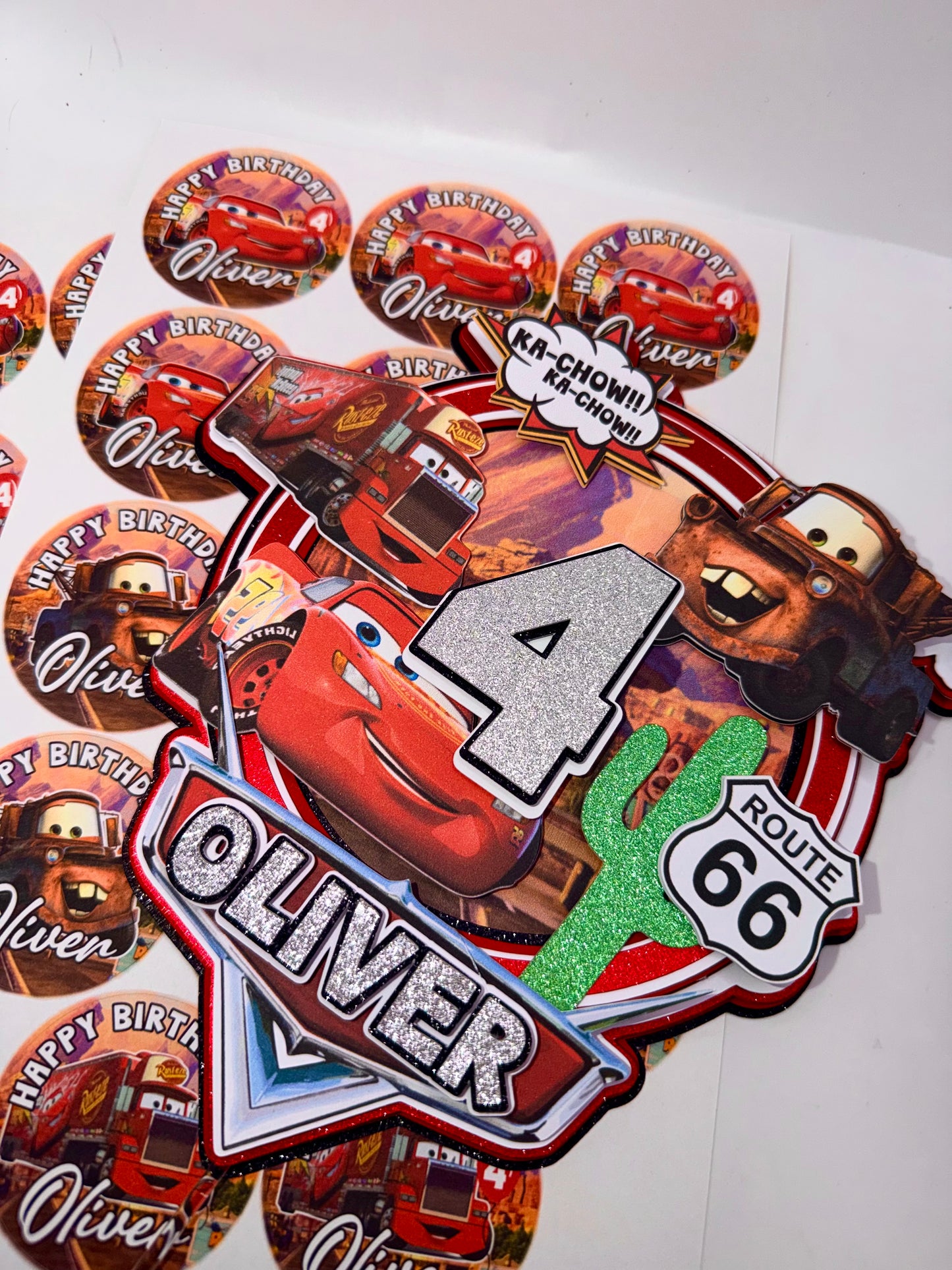 Cars inspired cake topper