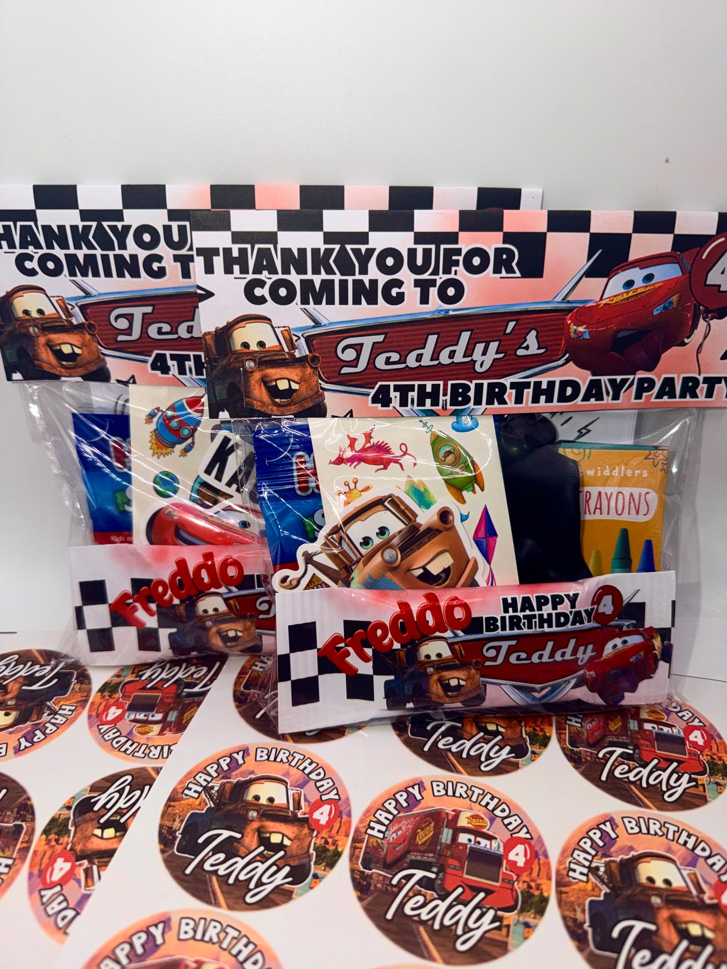 Cars Cellophane Party Bag