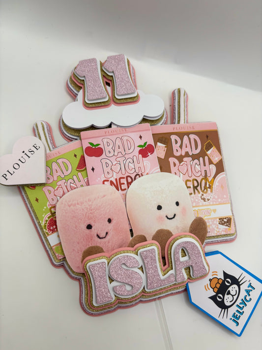Plouise and Jellycat inspired cake topper