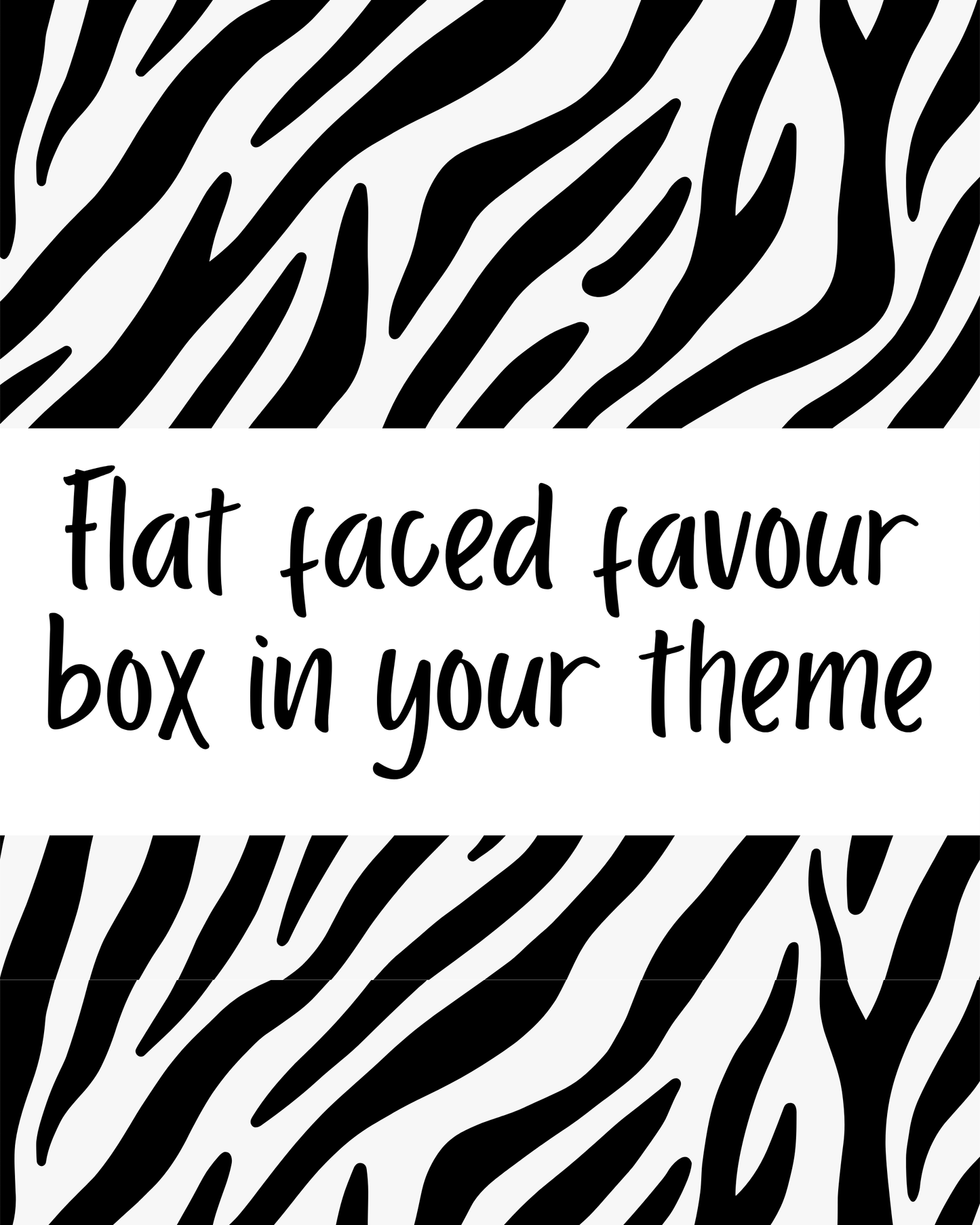 2D Favour box in YOUR theme