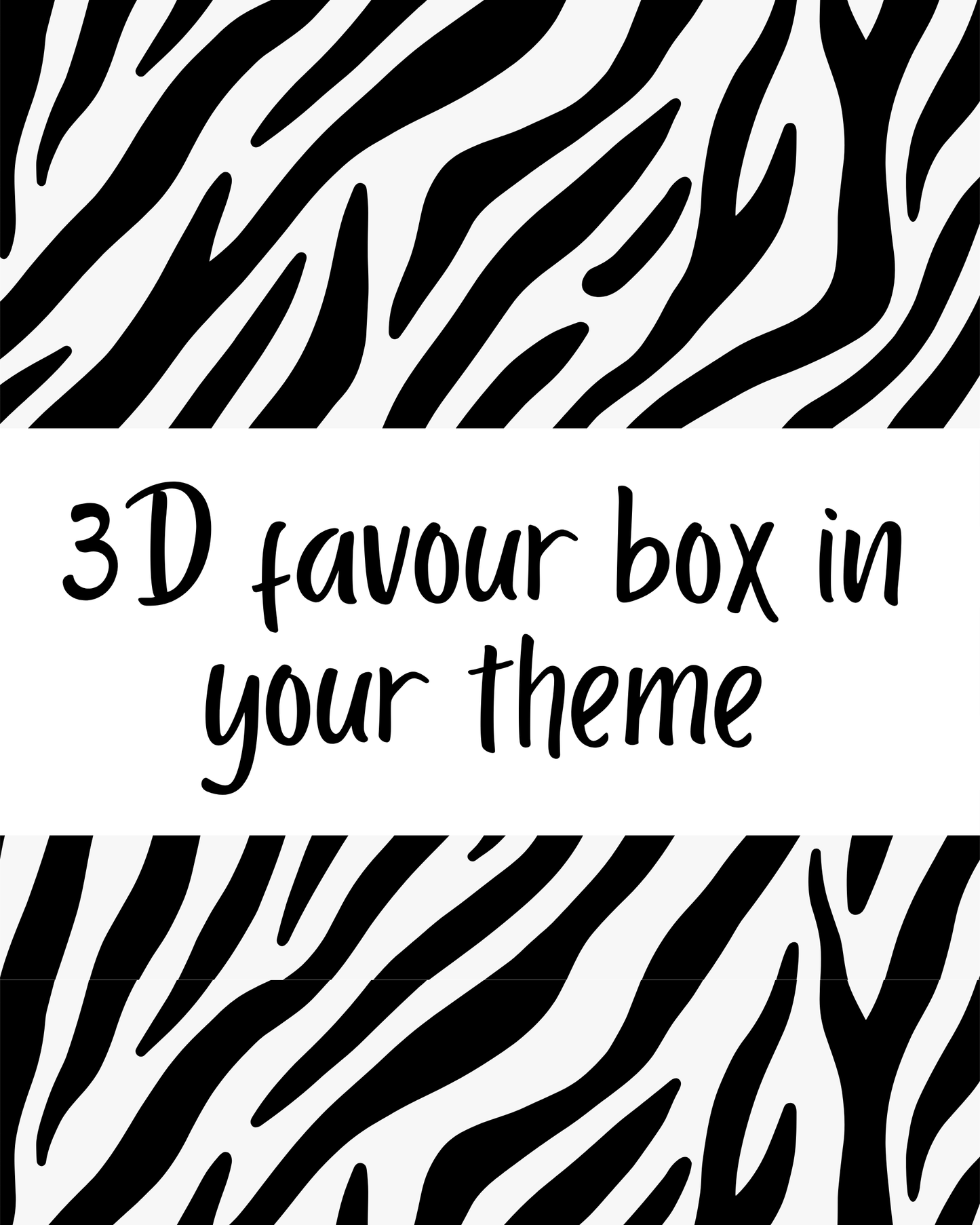 3D Favour box in YOUR theme