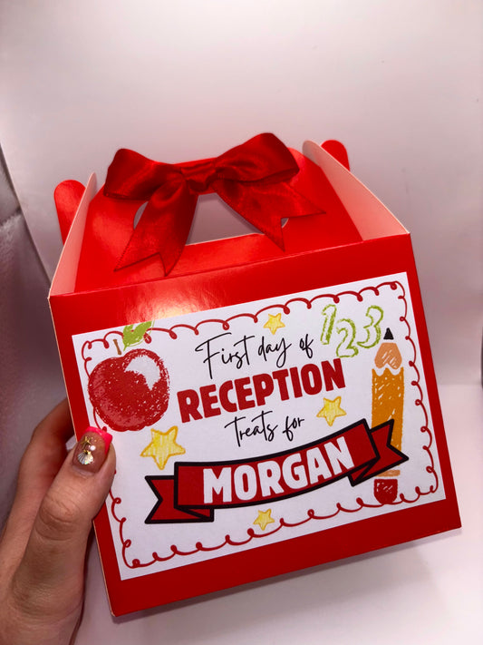 Back To School / First Day Of School Treat Box